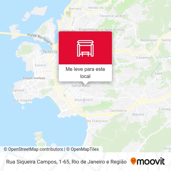 Rua Siqueira Campos, 1-65 mapa