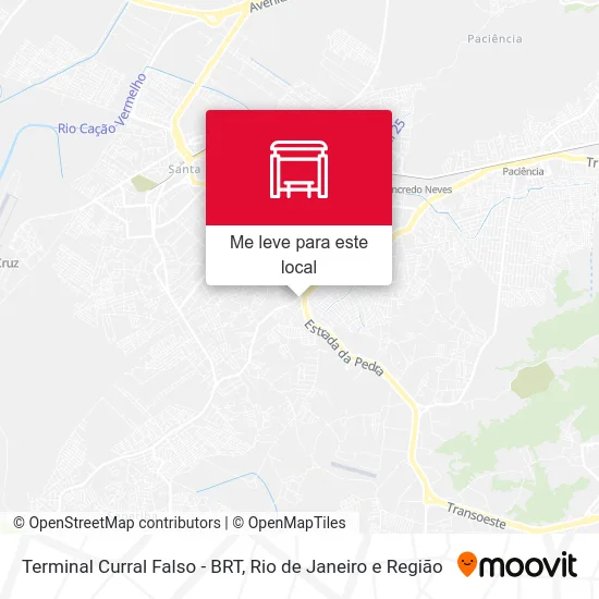 Terminal Curral Falso - BRT mapa