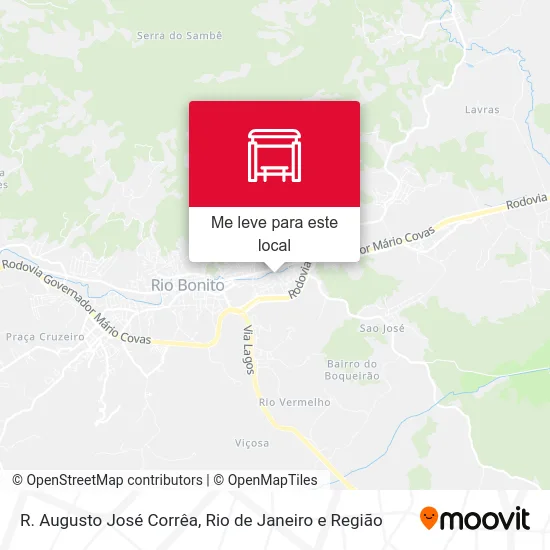 R. Augusto José Corrêa mapa