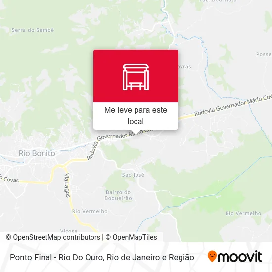 Ponto Final - Rio Do Ouro mapa