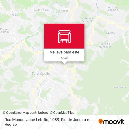 Rua Manoel José Lebrão, 1089 mapa