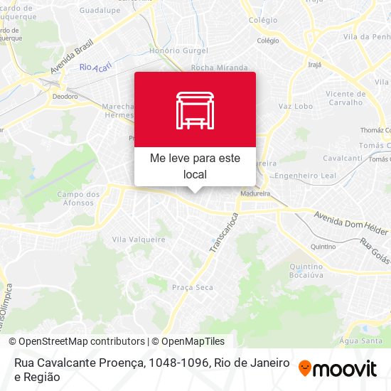 Rua Cavalcante Proença, 1048-1096 mapa