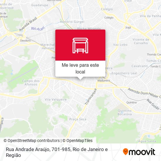 Rua Andrade Araújo, 701-985 mapa