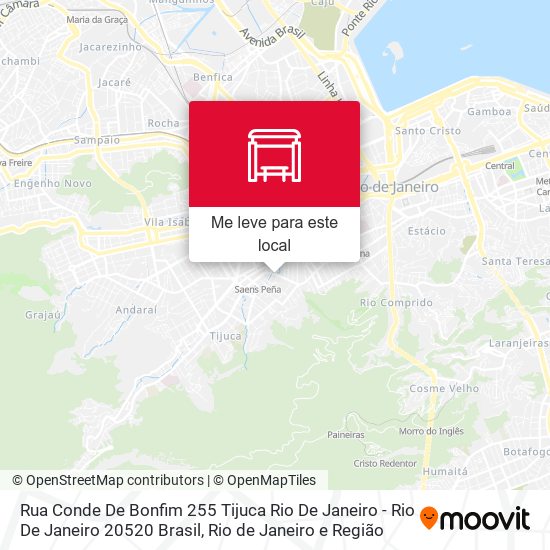 Rua Conde De Bonfim 255 Tijuca Rio De Janeiro - Rio De Janeiro 20520 Brasil mapa