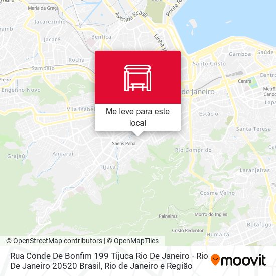 Rua Conde De Bonfim 199 Tijuca Rio De Janeiro - Rio De Janeiro 20520 Brasil mapa