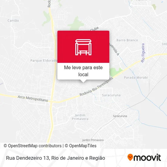 Rua Dendezeiro 13 mapa