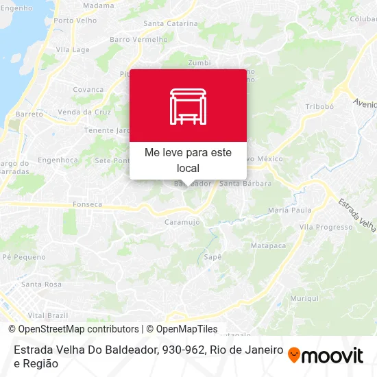 Estrada Velha Do Baldeador, 930-962 mapa