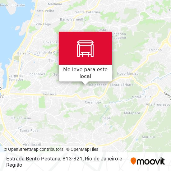 Estrada Bento Pestana, 813-821 mapa
