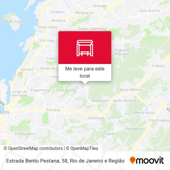 Estrada Bento Pestana, 58 mapa