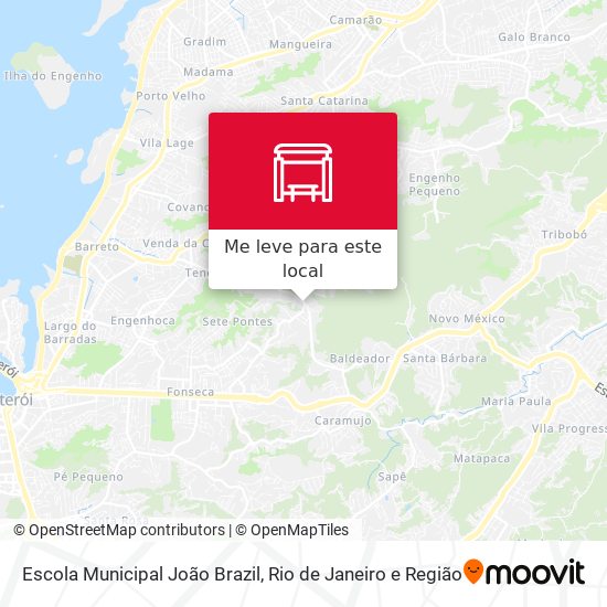 Escola Municipal João Brazil mapa