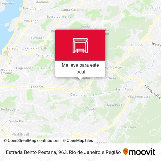 Estrada Bento Pestana, 963 mapa