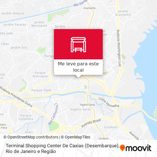 Terminal Shopping Center De Caxias (Desembarque) mapa