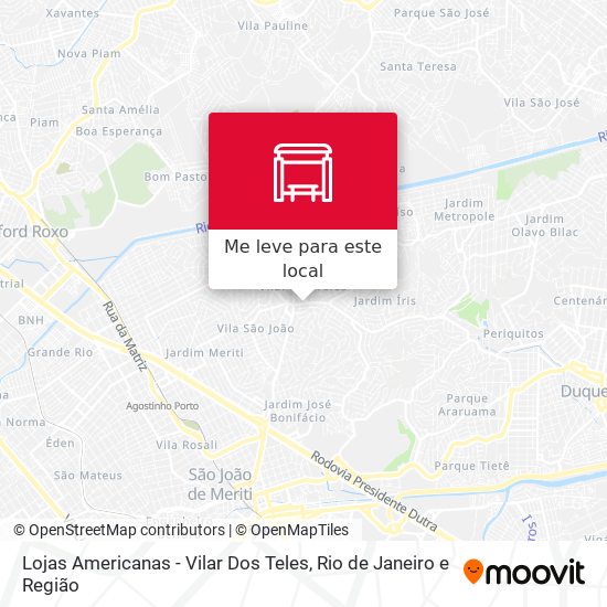 Lojas Americanas - Vilar Dos Teles mapa