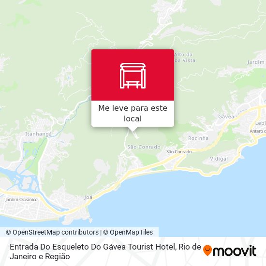 Entrada Do Esqueleto Do Gávea Tourist Hotel mapa