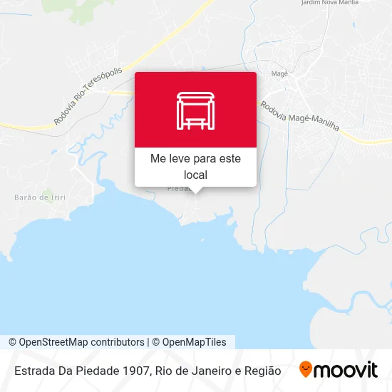 Estrada Da Piedade 1907 mapa