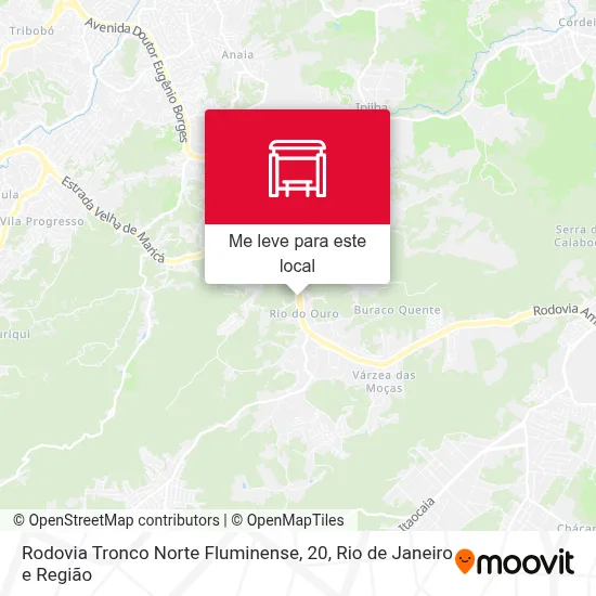Rodovia Tronco Norte Fluminense, 20 mapa