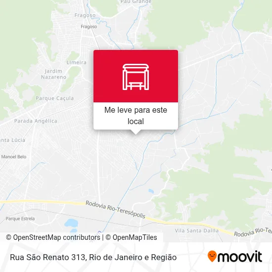 Rua São Renato 313 mapa