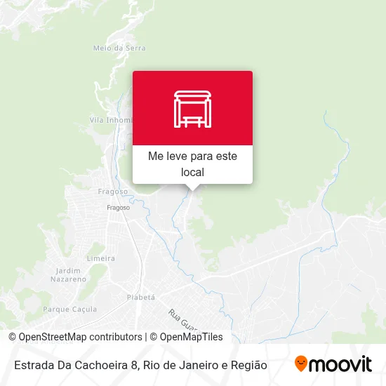 Estrada Da Cachoeira 8 mapa