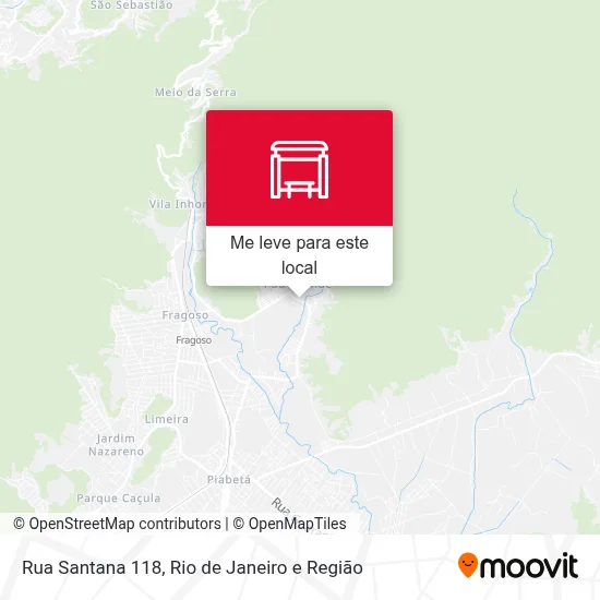 Rua Santana 118 mapa