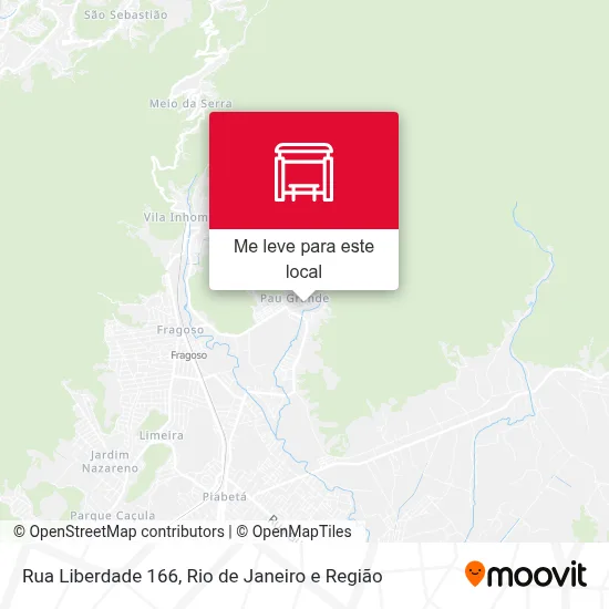 Rua Liberdade 166 mapa