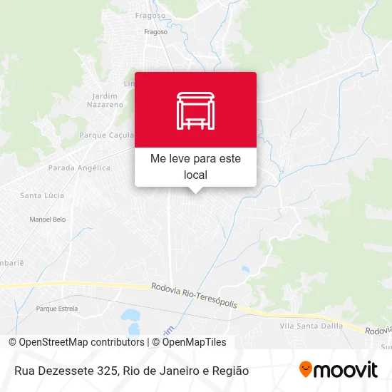 Rua Dezessete 325 mapa