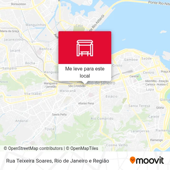 Rua Teixeira Soares mapa