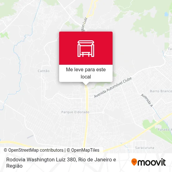 Rodovia Washington Luiz 380 mapa