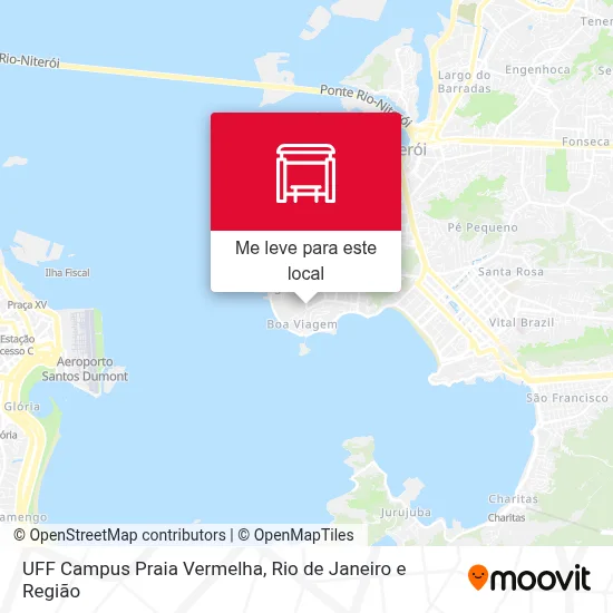 UFF Campus Praia Vermelha mapa