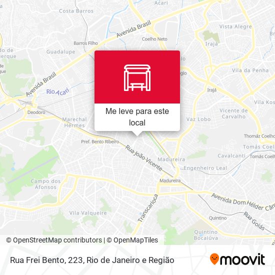 Rua Frei Bento, 223 mapa