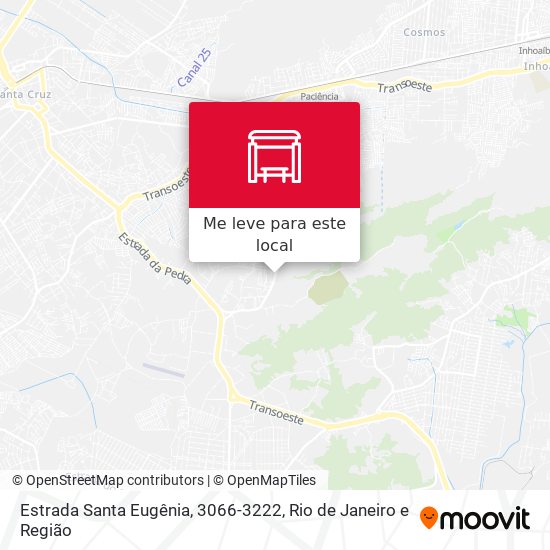 Estrada Santa Eugênia, 3066-3222 mapa