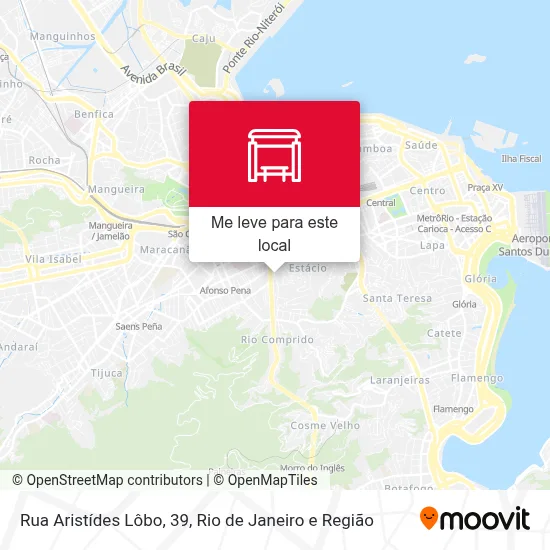 Rua Aristídes Lôbo, 39 mapa