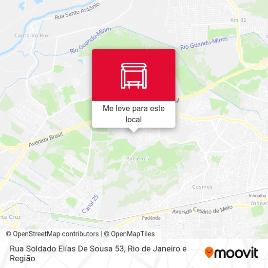 Rua Soldado Elías De Sousa 53 mapa