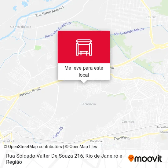 Rua Soldado Valter De Souza 216 mapa