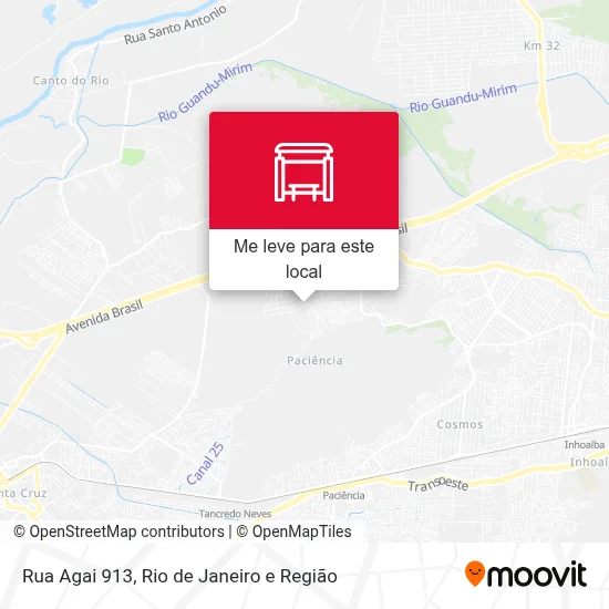 Rua Agai 913 mapa