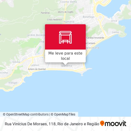Rua Vinícius De Moraes, 118 mapa