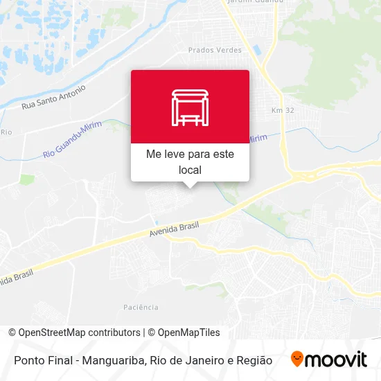 Ponto Final - Manguariba mapa