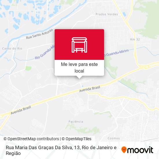 Rua Maria Das Graças Da Silva, 13 mapa