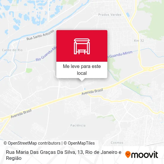 Rua Maria Das Graças Da Silva, 13 mapa
