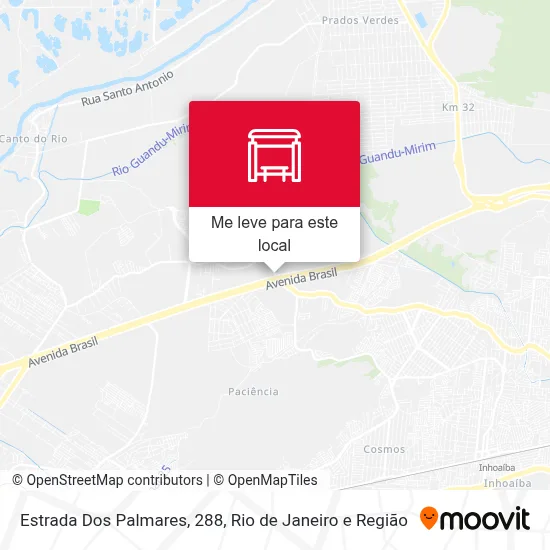 Estrada Dos Palmares, 288 mapa