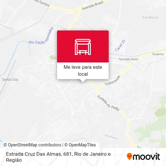 Estrada Cruz Das Almas, 681 mapa