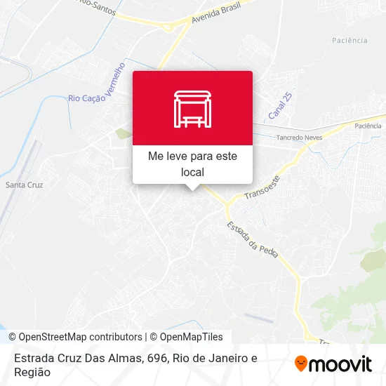 Estrada Cruz Das Almas, 696 mapa