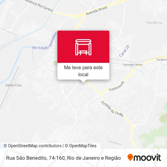Rua São Benedito, 74-160 mapa