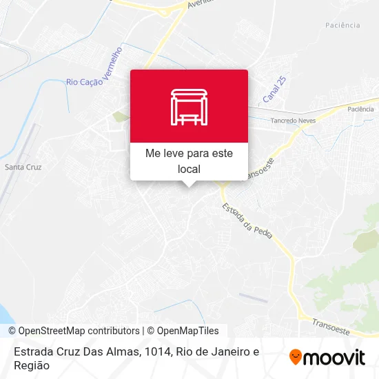 Estrada Cruz Das Almas, 1014 mapa