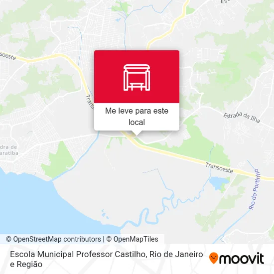 Escola Municipal Professor Castilho mapa
