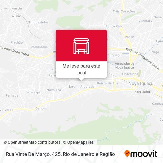 Rua Vinte De Março, 425 mapa