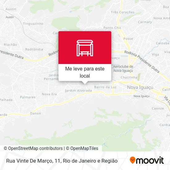 Rua Vinte De Março, 11 mapa