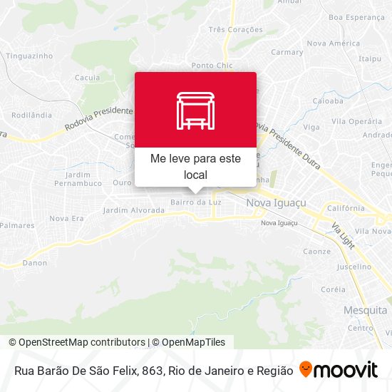 Rua Barão De São Felix, 863 mapa