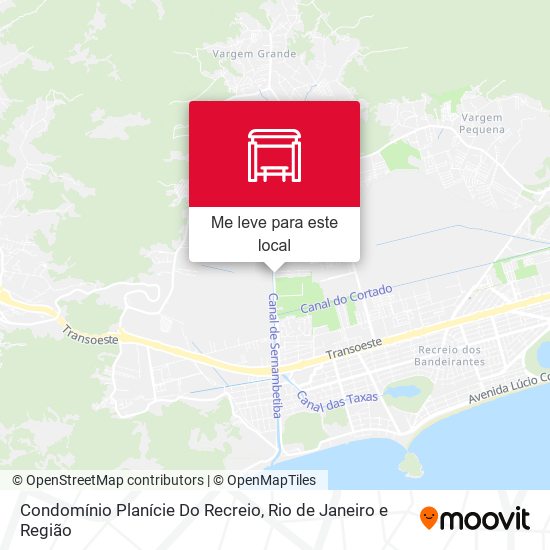 Condomínio Planície Do Recreio mapa