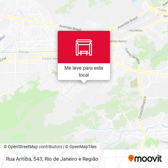Rua Aritiba, 543 mapa