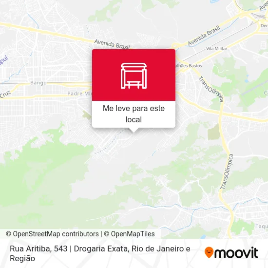Rua Aritiba, 543 | Drogaria Exata mapa